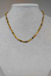 Akik Taşı Faset Kesim 4mm 1000 Ayar Gümüş İpli Kolye (Klipsli) (24030) thumbnail 1