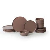 Keramika Nordic Mat Açık Taupe Yemek Takımı 18 Parça 6 Kişilik 958 - 10