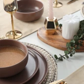 Keramika Nordic Mat Açık Taupe Yemek Takımı 18 Parça 6 Kişilik 958 - 7