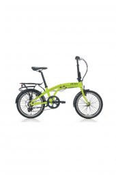 Flexi 106 Full Shimano Katlanır Bisiklet Metalik Lime - 1