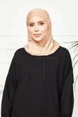 Vesla Hıjab Spor Kaydırmaz Bone, Başörtüsü 00887  KOYU BEJ thumbnail 5