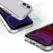 Apple iPhone 11 Kılıf Zore Şeffaf Ultra İnce Airbag Tasarımlı Okka Kapak  Renksiz - 7