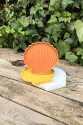 Deniz Kabuğu Şekilli Tepsi Kalıbı (124mmx119mmx8mm) (Silikon) ( 1 Adet ) thumbnail 3