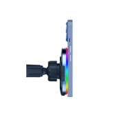 W05 Araç içi Kablosuz Şarj-Işıklı Araba Şarj-Manyetik-15W hızlı araç şarj cihazı-Araç Telefon Tutucu - 3