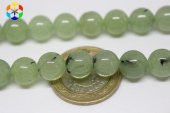 Prehnit (Prinayt) Taşı YARIM Dizi 10mm (18cm uzunluğundadır) thumbnail 2