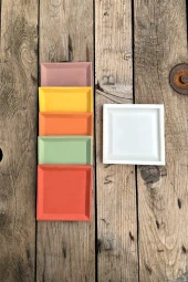 Kare Şekilli Tepsi Kalıbı (110mm x 110mm x 10mm) (Silikon) ( 1 Adet ) thumbnail 1