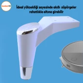 Maya Lüks Mobilya Kanepe Sehpa Tv Ünitesi Koltuk Ayağı 15 Cm Beyaz Krom Baza Ayakları thumbnail 4