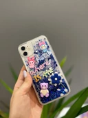 Iphone 11 Uyumlu Sevimli Sulu Simli Ayıcıklı Kılıf - 3