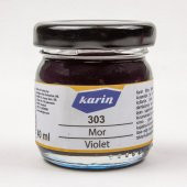 Karin Ezilmiş Ebru Boyası 40ml 303 Mor - 1