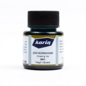 Karin Çini Mürekkebi 45ml 501 Yeşil - 1