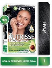 Garnier Nutrisse Yoğun Besleyici Kalıcı Krem Saç Boyası 1 Siyah - 1