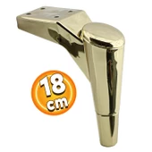 Maya Lüks Mobilya Kanepe Tv Ünitesi Koltuk Ayağı 18 Cm Altın Konsol Ayakları - 1