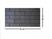 Renkli Duvarlar 70x38cm (0,26m2) Ofis Salon Oda Siyah 3D Kendinden Yapışkanlı Duvar Kağıdı Paneli NW87 - 2