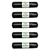 Ecoplast Battal Boy Siyah Çöp Torbası Poşeti - 300 Gr. - 75 x 90 Cm / 10 Adetlik 5 Rulo - 1