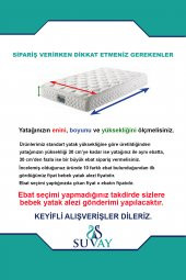 SUVAY Micro Su Sıvı Geçirmez Alez Tek ve Çift Kişilik Beyaz Yatak Koruyucu Alez - 2