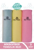SUVAY 3'lü Mikrofiber Temizlik Bezi & Cam Bezi Araba Bezi Toz Bezi Magic Towel Sihirli Temizlik Bezleri - 1