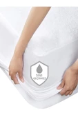 SUVAY Micro Fitted Full Kenar Su Sıvı Geçirmez Alez Çarşaf Tek Çift Kişilik Beyaz Renkli Yatak Koruyucu - 1