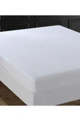SUVAY Micro Fitted Full Kenar Su Sıvı Geçirmez Alez Çarşaf Tek Çift Kişilik Beyaz Renkli Yatak Koruyucu - 5
