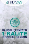 SUVAY Bebek Yastığı Silikon Elyaf Dolgulu 35x45 cm 225 Gram Silikonlu Beyaz Antibakteriyel Bebek Yastığı - 3