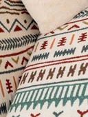 SoftMicro Etnik Desenli Boho 130x180 cm Koltuk Örtüsü Şalı, Kanepe Örtüsü, Tv Battaniyesi Turkuaz - 4