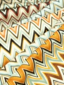 SoftMicro Missoni Zikzak Desenli 130x180 cm Koltuk Örtüsü Şal, Kanepe Örtüsü, Tv Battaniyesi Çok Renkli thumbnail 5