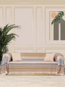SoftMicro Missoni Zikzak Desenli 180x300 cm Koltuk Örtüsü Şalı, Kanepe Örtüsü, Tv Battaniyesi Çok Renkli thumbnail 1
