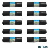 Ecoplast Jumbo Boy Siyah Çöp Torbası Poşeti - 300 Gr. - 90 Litre - 80 x 110 Cm / 10 Adetlik 10 Rulo - 1