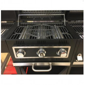 Tarrington House Combo Dolaplı 3 Brülör Gazlı ve Kömürlü Döküm Izgaralı Barbekü Mangal - 5
