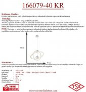 Eray Aydınlatma 166079-40 Led Krom Avize thumbnail 3