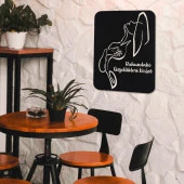 Veraart Işıklı Kişiselleştirilebilir Kadın Temalı Tablo Cleo Dekoratif Gece Lambası 80 cm - 6