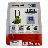 Arçelik Arçelik S 6260 Orjinal Elektrikli Süpürge Toz Torbası (5 Adet) - 1