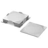 IKEA Groggy Bardak Altlığı  Paslanmaz Çelik 6 Adet 8X8 cm - 1