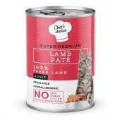 Chefs Choice Kuzu Etli Ezme Konserve Yetişkin Kedi Maması 400 G - 1