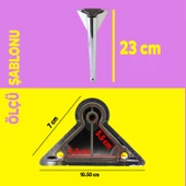 Gonca Lüks Mobilya Kanepe Tv Ünitesi Koltuk Ayağı 23 Cm Krom Renk Konsol Ayakları thumbnail 2