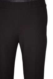 Hesna Kadın Aslı Yan Cepli Scuba Astarsız Siyah Pantolon thumbnail 2