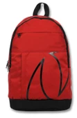Cennec Üç Bölmeli Okul Günlük ve Seyahat Sırt Çantası - Kırmızı thumbnail 2