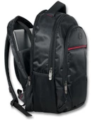 Cennec Üç Bölmeli Laptop Tablet Günlük ve Okul Sırt Çantası - Siyah thumbnail 4