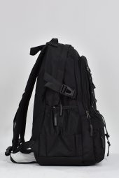 Elatae Unisex Çok Gözlü Günlük Seyahat Okul Sırt Çantası Siyah 51534 - 3