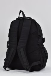 Elatae Unisex Çok Gözlü Günlük Seyahat Okul Sırt Çantası Siyah 51534 - 5