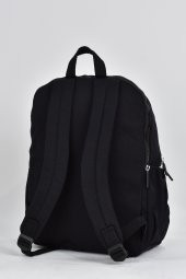 Elatae Unisex Çok Gözlü Günlük Seyahat Okul Sırt Çantası Siyah 17306 thumbnail 5