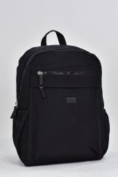 Elatae Unisex Çok Gözlü Günlük Seyahat Okul Sırt Çantası Siyah 17306 thumbnail 2