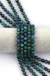 Azurit Doğal Taş Dizi 8 mm Fasetli Küre Kesim thumbnail 1