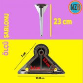 Mobilya Kanepe Sehpa TV Ünitesi Koltuk Ayağı 23 cm Krom Renk Baza Ayak thumbnail 2