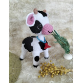 Amigurumi Sütaş ineği buzu 22 cm oyuncak inek - 1