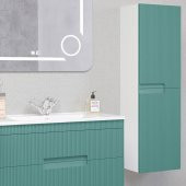 Denko Galata 85 cm MDF Yeşil Banyo Dolabı Takımı ve Boy Dolabı - 3