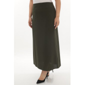 SORALLİNE KADIN BÜYÜK BEDEN ÇAN ETEK 778 ETAMİN DESEN HAKİ - 2