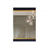 Denko Lennestad 100 cm MDF Mat Lacivert Banyo Dolabı Aynalı Üst Modül - 1