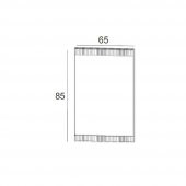 Denko Lennestad 100 cm MDF Mat Lacivert Banyo Dolabı Aynalı Üst Modül - 3