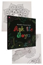 Aşk İle Boya Büyüklere Boyama Kitabı 1 Adet Ema Boyama Kitabı Büyükler İçin Mandala Yaratıcı Boyama - 1