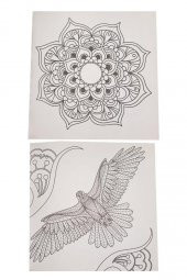 Aşk İle Boya Büyüklere Boyama Kitabı 1 Adet Ema Boyama Kitabı Büyükler İçin Mandala Yaratıcı Boyama - 3